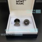Solid Black Mont blanc Contemporary Cufflinks Low Price